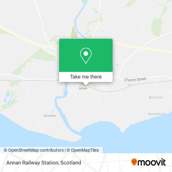 Annan Railway Station map