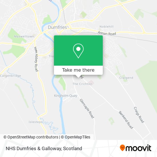 NHS Dumfries & Galloway map