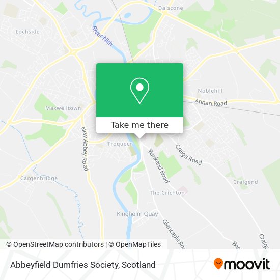 Abbeyfield Dumfries Society map