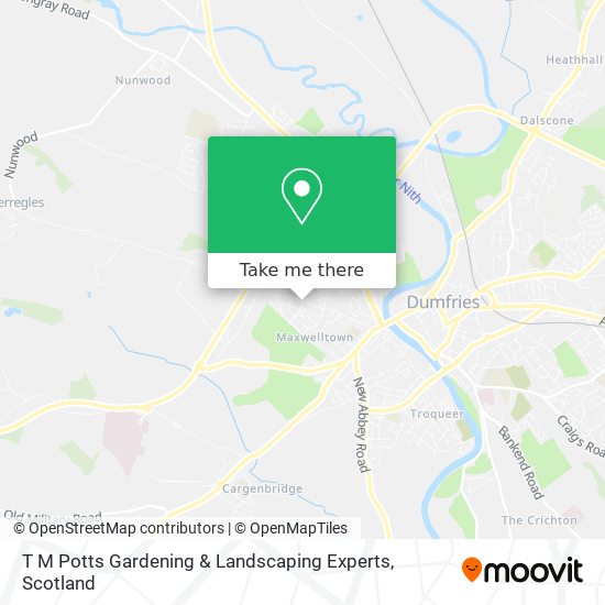 T M Potts Gardening & Landscaping Experts map