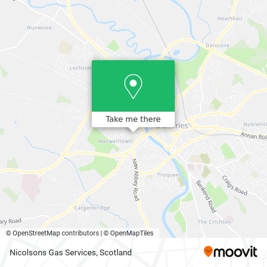 Nicolsons Gas Services map
