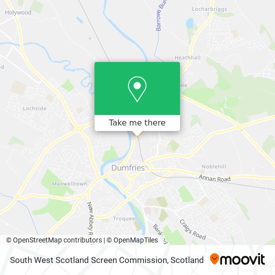 South West Scotland Screen Commission map