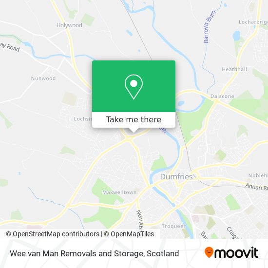 Wee van Man Removals and Storage map