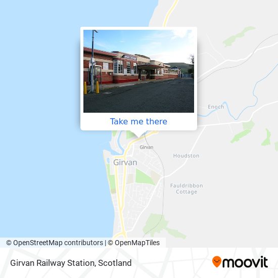 Girvan Railway Station map