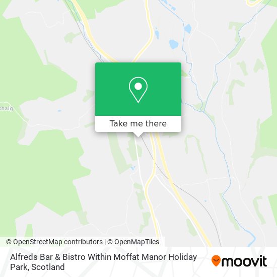 Alfreds Bar & Bistro Within Moffat Manor Holiday Park map