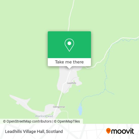 Leadhills Village Hall map