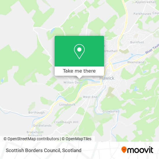 Scottish Borders Council map