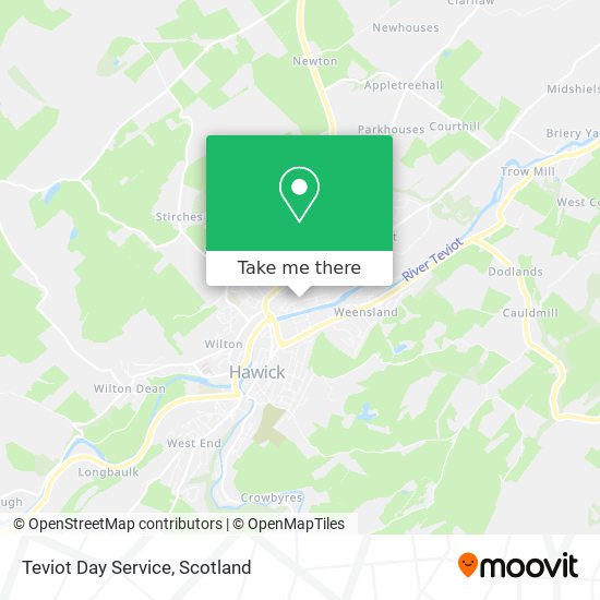 Teviot Day Service map