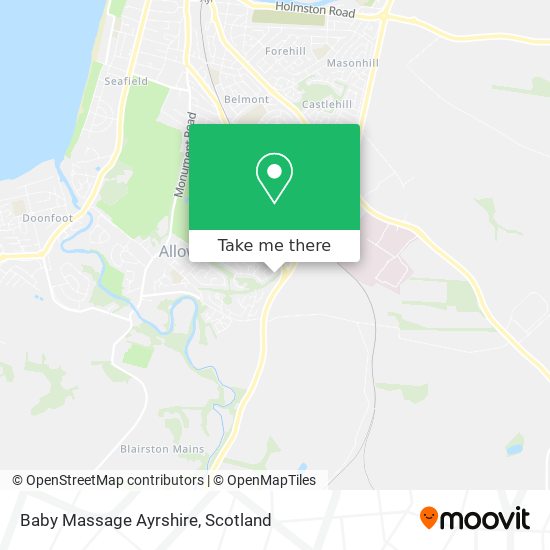 Baby Massage Ayrshire map