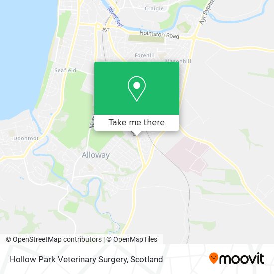 Hollow Park Veterinary Surgery map