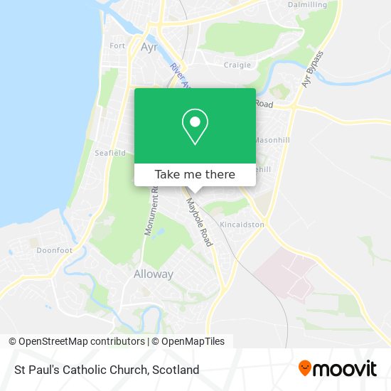 St Paul's Catholic Church map