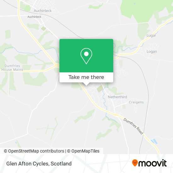 Glen Afton Cycles map