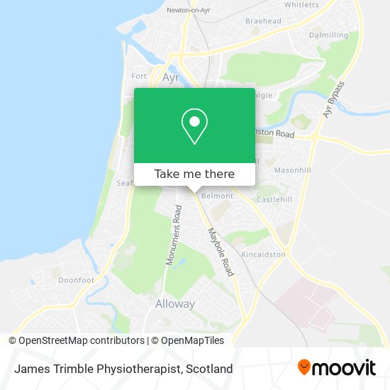 James Trimble Physiotherapist map