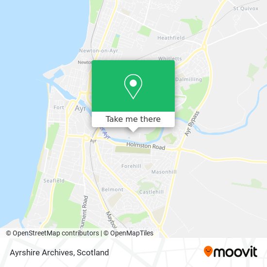 Ayrshire Archives map