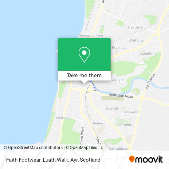 Faith Footwear, Luath Walk, Ayr map