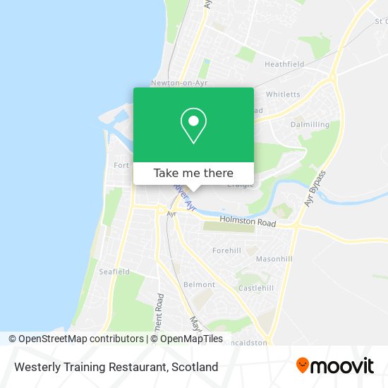 Westerly Training Restaurant map