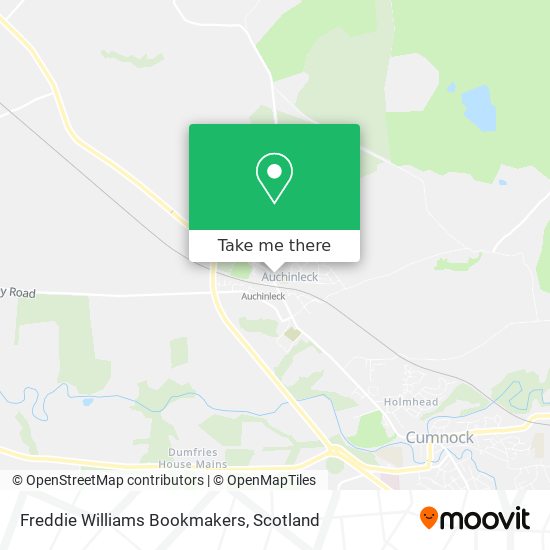 Freddie Williams Bookmakers map