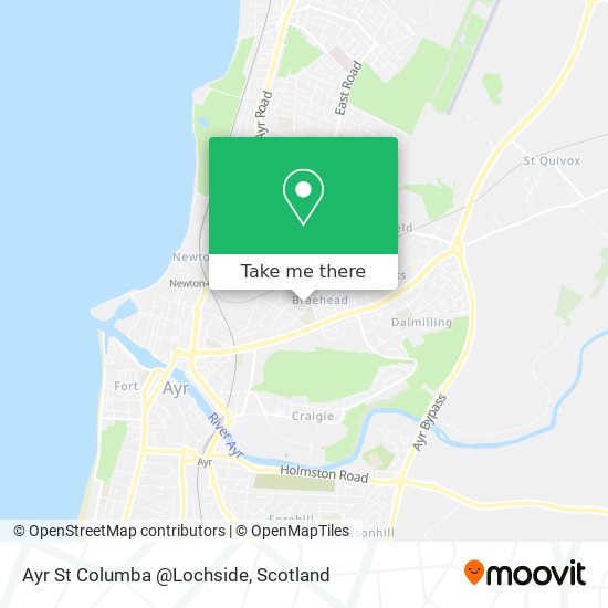 Ayr St Columba @Lochside map