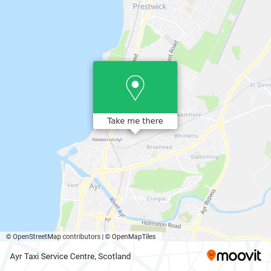 Ayr Taxi Service Centre map