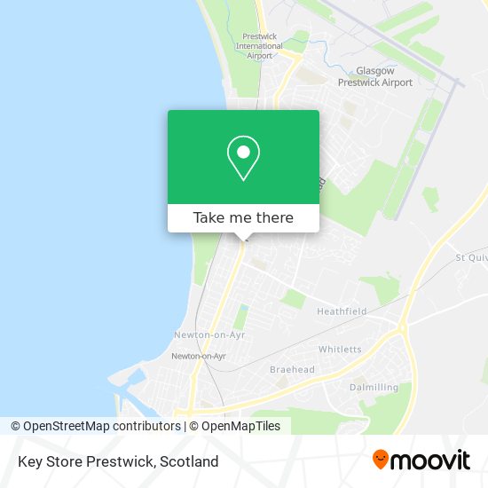 Key Store Prestwick map