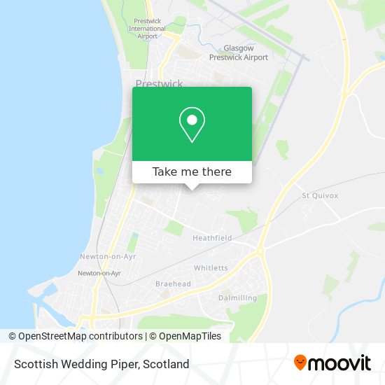 Scottish Wedding Piper map