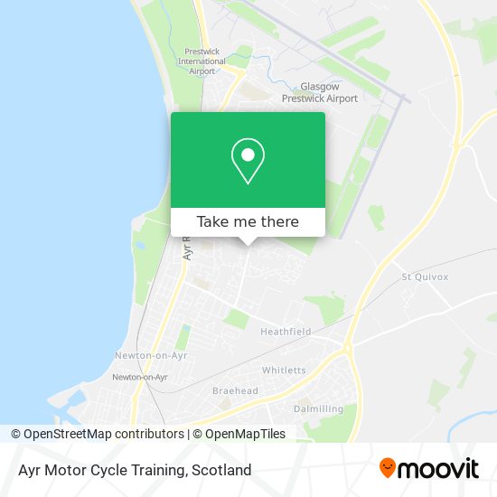 Ayr Motor Cycle Training map