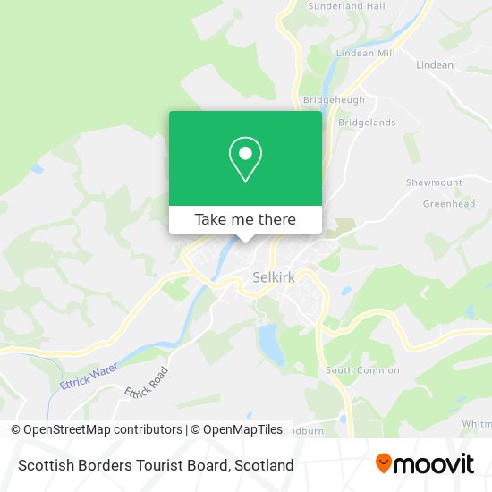 Scottish Borders Tourist Board map