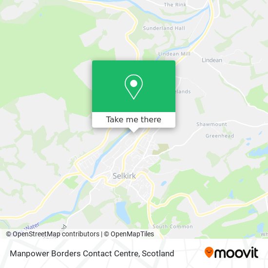 Manpower Borders Contact Centre map