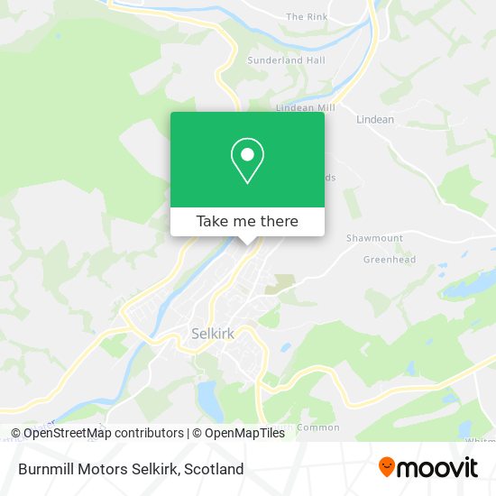 Burnmill Motors Selkirk map