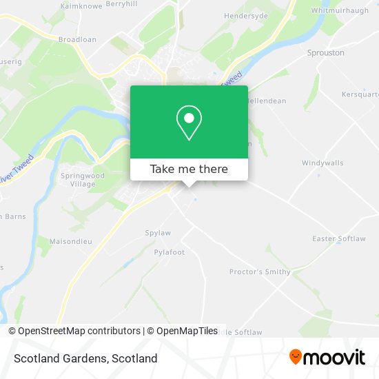 Scotland Gardens map