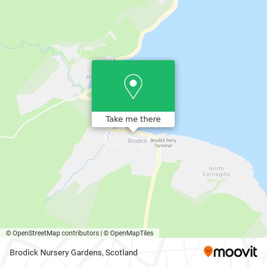 Brodick Nursery Gardens map