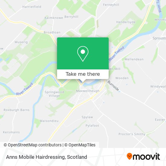 Anns Mobile Hairdressing map