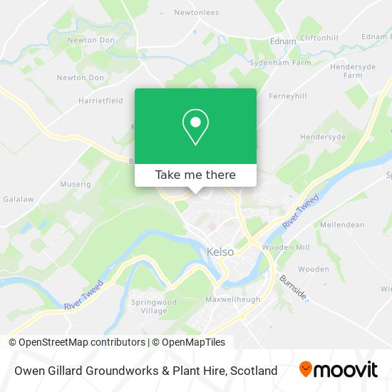 Owen Gillard Groundworks & Plant Hire map
