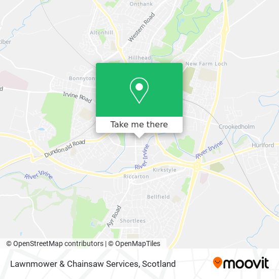 Lawnmower & Chainsaw Services map