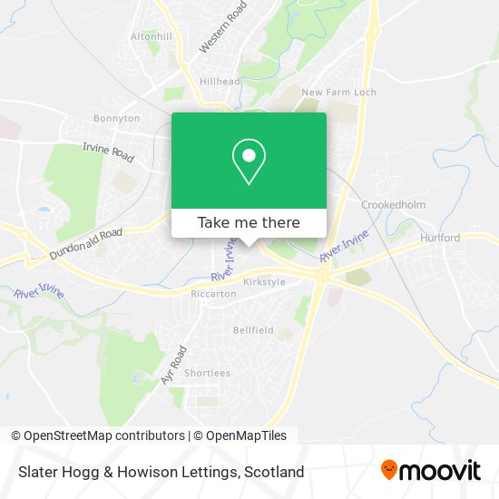 Slater Hogg & Howison Lettings map