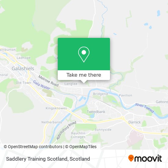 Saddlery Training Scotland map