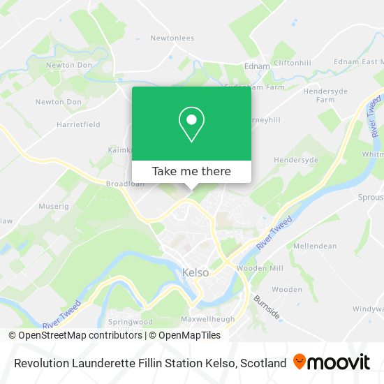 Revolution Launderette Fillin Station Kelso map