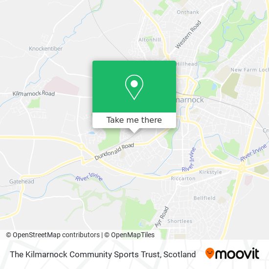 The Kilmarnock Community Sports Trust map