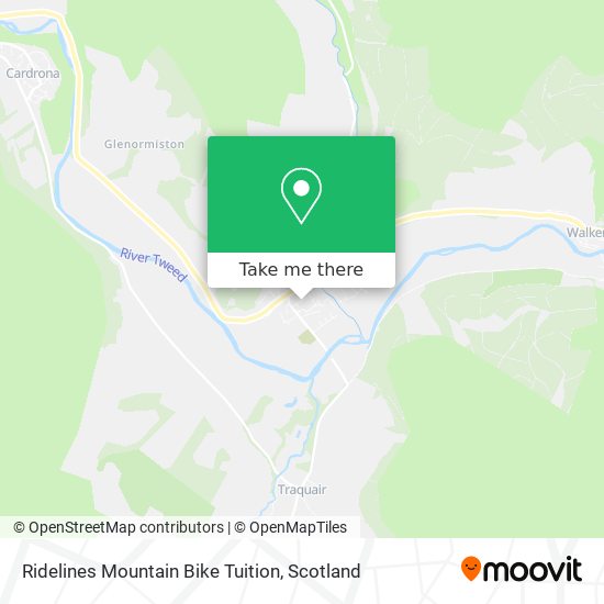 Ridelines Mountain Bike Tuition map