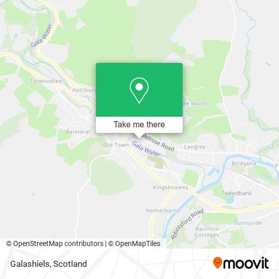 Galashiels map