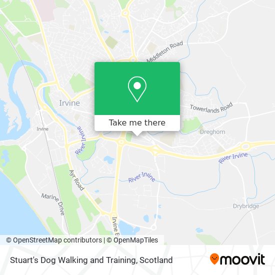 Stuart's Dog Walking and Training map