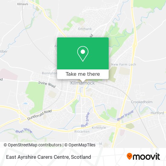 East Ayrshire Carers Centre map