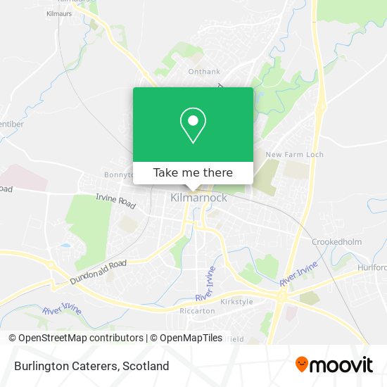 Burlington Caterers map