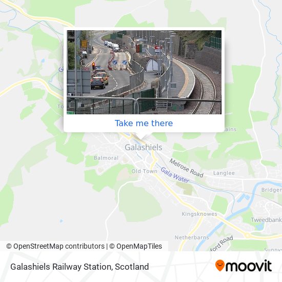 Galashiels Railway Station map