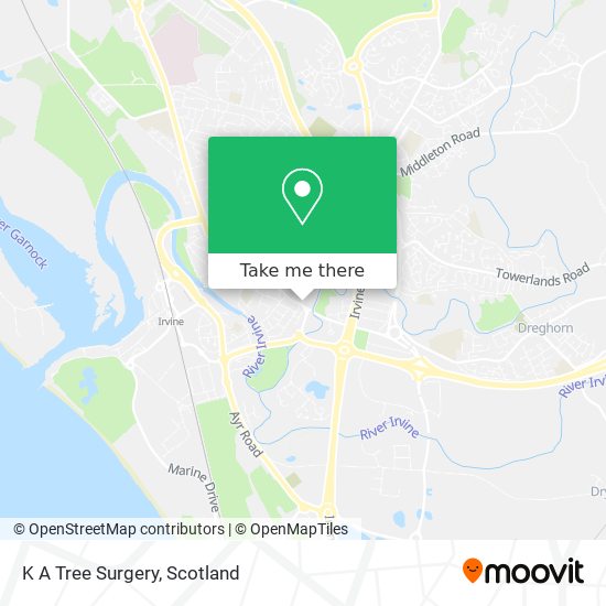 K A Tree Surgery map