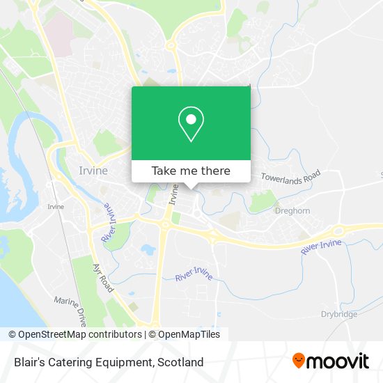 Blair's Catering Equipment map