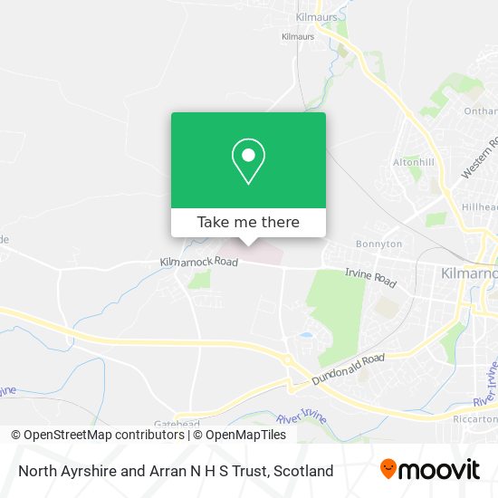 North Ayrshire and Arran N H S Trust map