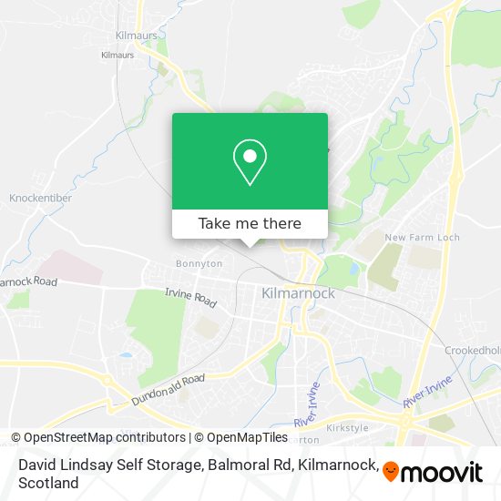 David Lindsay Self Storage, Balmoral Rd, Kilmarnock map