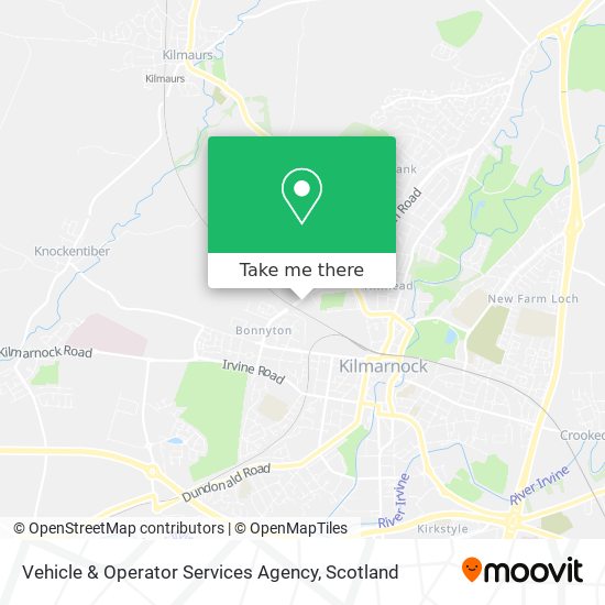 Vehicle & Operator Services Agency map