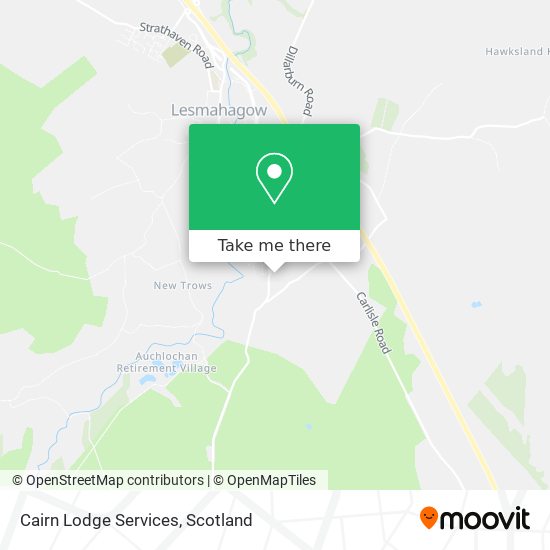 Cairn Lodge Services map